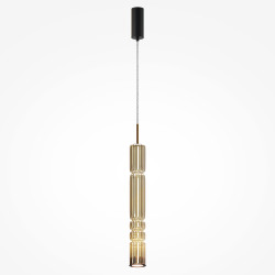 Lampa wisząca szklana czarna MOD272PL-L12BS3K z serii Ordo - Lampy Maytoni