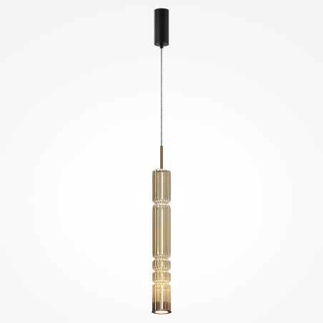 Lampa wisząca szklana czarna MOD272PL-L12BS3K z serii Ordo - Lampy Maytoni