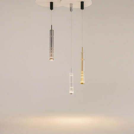 Lampa wisząca szklana czarna MOD272PL-L12BS3K z serii Ordo - Lampy Maytoni