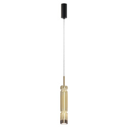 Lampa wisząca szklana czarna MOD272PL-L12BS3K1 z serii Ordo - Lampy Maytoni