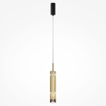 Lampa wisząca szklana czarna MOD272PL-L12BS3K1 z serii Ordo - Lampy Maytoni