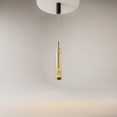 Lampa wisząca szklana czarna MOD272PL-L12BS3K1 z serii Ordo - Lampy Maytoni