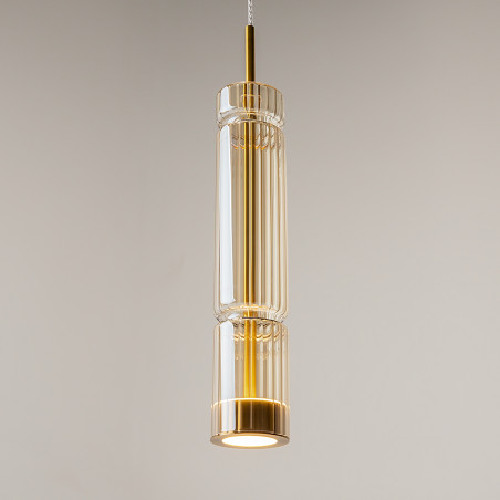 Lampa wisząca szklana czarna MOD272PL-L12BS3K1 z serii Ordo - Lampy Maytoni