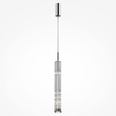 Lampa wisząca szklana chromowana MOD272PL-L12CH3K z serii Ordo - Lampy Maytoni