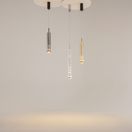 Lampa wisząca szklana chromowana MOD272PL-L12CH3K z serii Ordo - Lampy Maytoni