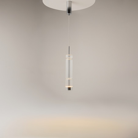 Lampa wisząca szklana chromowana MOD272PL-L12CH3K1 z serii Ordo - Lampy Maytoni