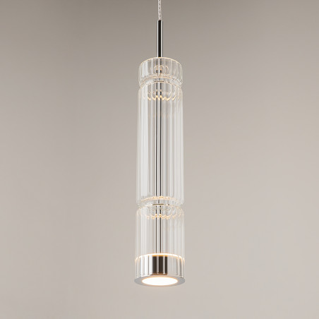 Lampa wisząca szklana chromowana MOD272PL-L12CH3K1 z serii Ordo - Lampy Maytoni