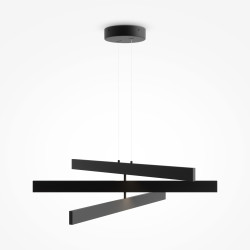 Lampa wisząca silikonowa czarna MOD163PL-L38B4K1 z serii Origami - Lampy Maytoni