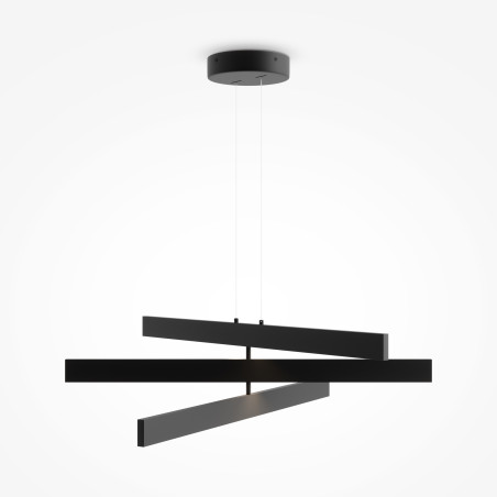 Lampa wisząca silikonowa czarna MOD163PL-L38B4K1 z serii Origami - Lampy Maytoni