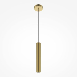 Lampa wisząca aluminiowa złota MOD161PL-01G1 z serii Pro Focus - Lampy Maytoni