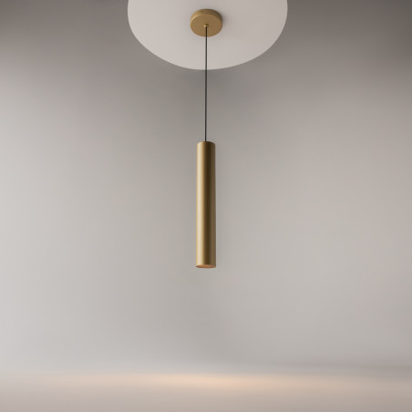 Lampa wisząca aluminiowa złota MOD161PL-01G1 z serii Pro Focus - Lampy Maytoni