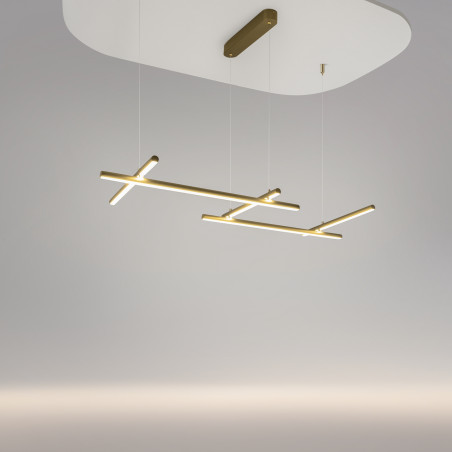 Lampa wisząca silikonowa złota MOD278PL-L50G3K z serii Radiance - Lampy Maytoni