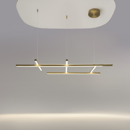 Lampa wisząca silikonowa złota MOD278PL-L86G3K z serii Radiance - Lampy Maytoni