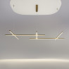 Lampa wisząca silikonowa złota MOD278PL-L86G3K1 z serii Radiance - Lampy Maytoni