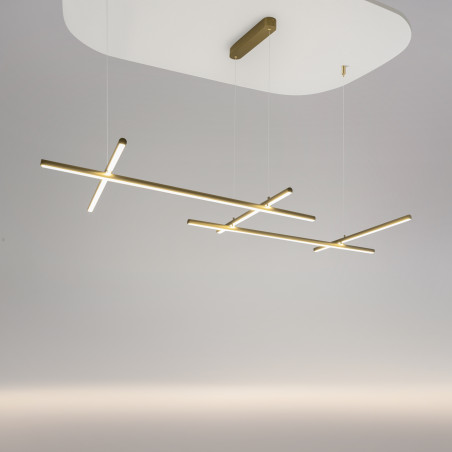 Lampa wisząca silikonowa złota MOD278PL-L86G3K1 z serii Radiance - Lampy Maytoni