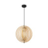 Lampa wisząca drewniana czarna MOD197PL-01W z serii Roots - Lampy Maytoni