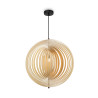 Lampa wisząca drewniana czarna MOD197PL-01W2 z serii Roots - Lampy Maytoni