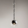 Lampa wisząca szklana czarna MOD227PL-01B z serii Ros - Lampy Maytoni