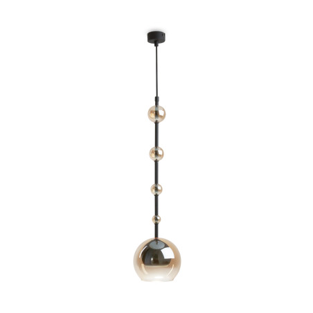 Lampa wisząca szklana czarna MOD227PL-01B1 z serii Ros - Lampy Maytoni