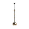 Lampa wisząca szklana czarna MOD227PL-01B1 z serii Ros - Lampy Maytoni