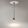 Lampa wisząca szklana czarna MOD227PL-01B1 z serii Ros - Lampy Maytoni