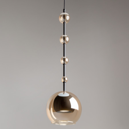 Lampa wisząca szklana czarna MOD227PL-01B1 z serii Ros - Lampy Maytoni