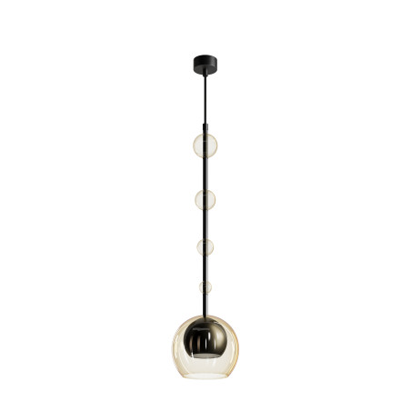 Lampa wisząca szklana czarna MOD227PL-01B1 z serii Ros - Lampy Maytoni