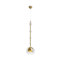 Lampa wisząca szklana mosiężna MOD227PL-01BS z serii Ros - Lampy Maytoni