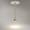 Lampa wisząca szklana mosiężna MOD227PL-01BS z serii Ros - Lampy Maytoni