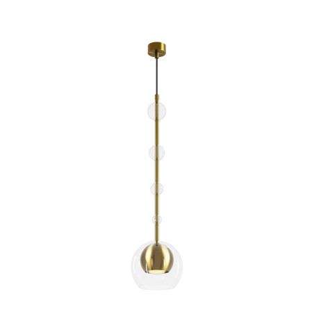 Lampa wisząca szklana mosiężna MOD227PL-01BS z serii Ros - Lampy Maytoni