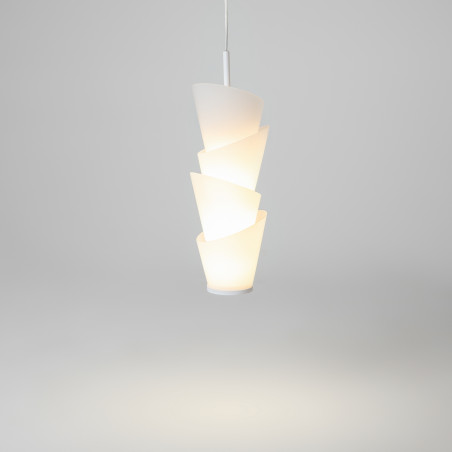 Lampa wisząca szklana biała MOD374PL-L28W3K z serii Seoul - Lampy Maytoni