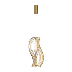 Lampa wisząca akrylowa mosiężna MOD263PL-L20BS3K z serii Shadows of the past - Lampy Maytoni