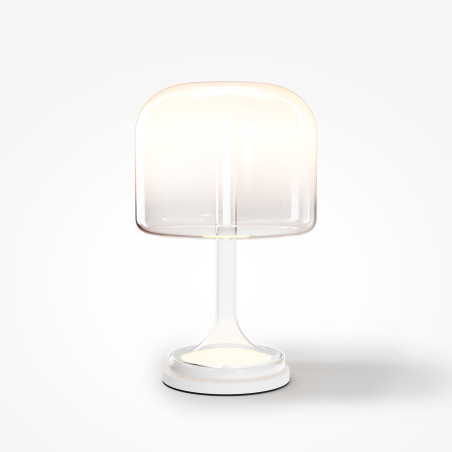 Lampa stołowa szklana biała MOD286TL-L18W3K z serii Spirito - Lampy Maytoni