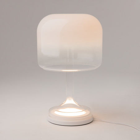 Lampa stołowa szklana biała MOD286TL-L18W3K z serii Spirito - Lampy Maytoni