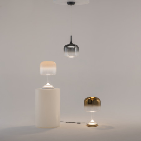 Lampa stołowa szklana biała MOD286TL-L18W3K z serii Spirito - Lampy Maytoni