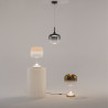 Lampa stołowa szklana biała MOD286TL-L18W3K z serii Spirito - Lampy Maytoni