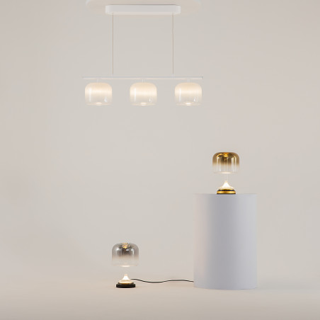 Lampa stołowa szklana czarna MOD286TL-L8B3K z serii Spirito - Lampy Maytoni