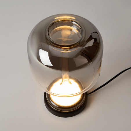 Lampa stołowa szklana czarna MOD286TL-L8B3K z serii Spirito - Lampy Maytoni