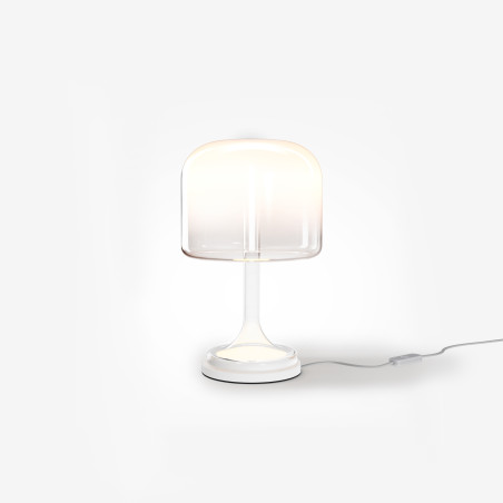 Lampa stołowa szklana biała MOD286TL-L8W3K z serii Spirito - Lampy Maytoni