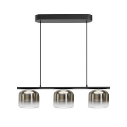 Lampa wisząca szklana czarna MOD286PL-L12B3K z serii Spirito - Lampy Maytoni