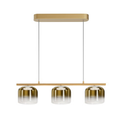 Lampa wisząca szklana złota MOD286PL-L12G3K z serii Spirito - Lampy Maytoni