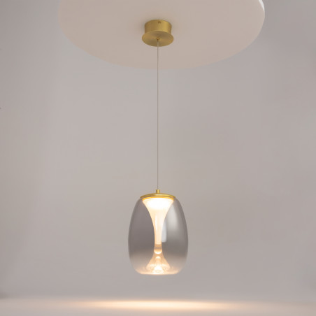 Lampa wisząca szklana złota MOD282PL-L8G3K z serii Splash - Lampy Maytoni