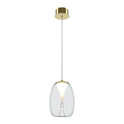 Lampa wisząca szklana złota MOD282PL-L8G3K1 z serii Splash - Lampy Maytoni