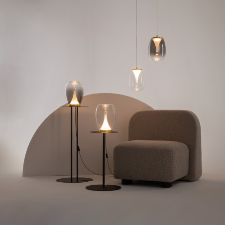 Lampa stołowa szklana złota MOD282TL-L15G3K1 z serii Splash - Lampy Maytoni