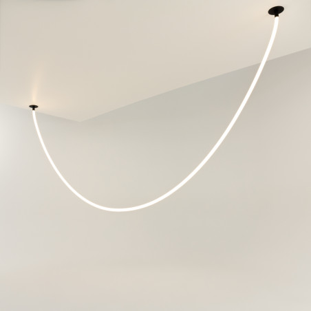 Lampa wisząca silikonowa czarna MOD146PL-L40B3K z serii Tau - Lampy Maytoni