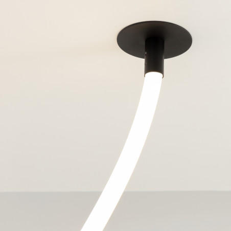 Lampa wisząca silikonowa czarna MOD146PL-L40B3K z serii Tau - Lampy Maytoni