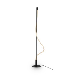 Lampa podłogowa tekstylna czarna MOD166FL-L15B3K z serii Tau - Lampy Maytoni