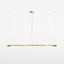 Lampa wisząca tekstylna złota MOD166PL-L20G3K z serii Tau - Lampy Maytoni