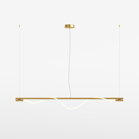 Lampa wisząca tekstylna złota MOD166PL-L20G3K z serii Tau - Lampy Maytoni