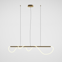 Lampa wisząca tekstylna złota MOD166PL-L30G3K z serii Tau - Lampy Maytoni